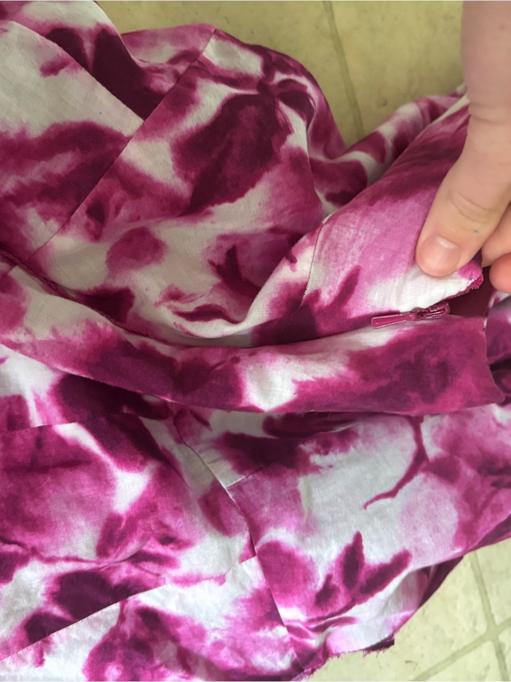 Jones Wear Magenta Floral Midi Wrap Dress - Picture 5 of 5